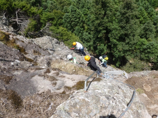 Montando las escaleras